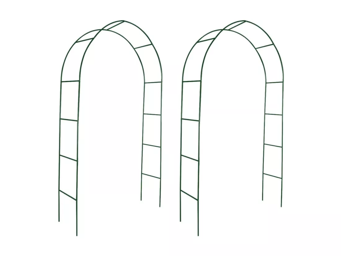 Arche de jardin 2 pcs pour plantes grimpantes