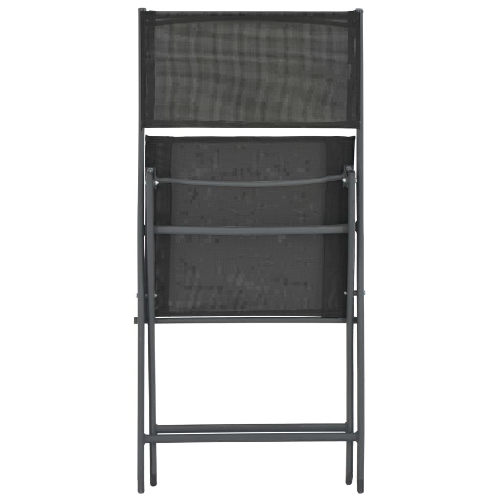 Mobilier de salle à manger d'extérieur 7 pièces acier