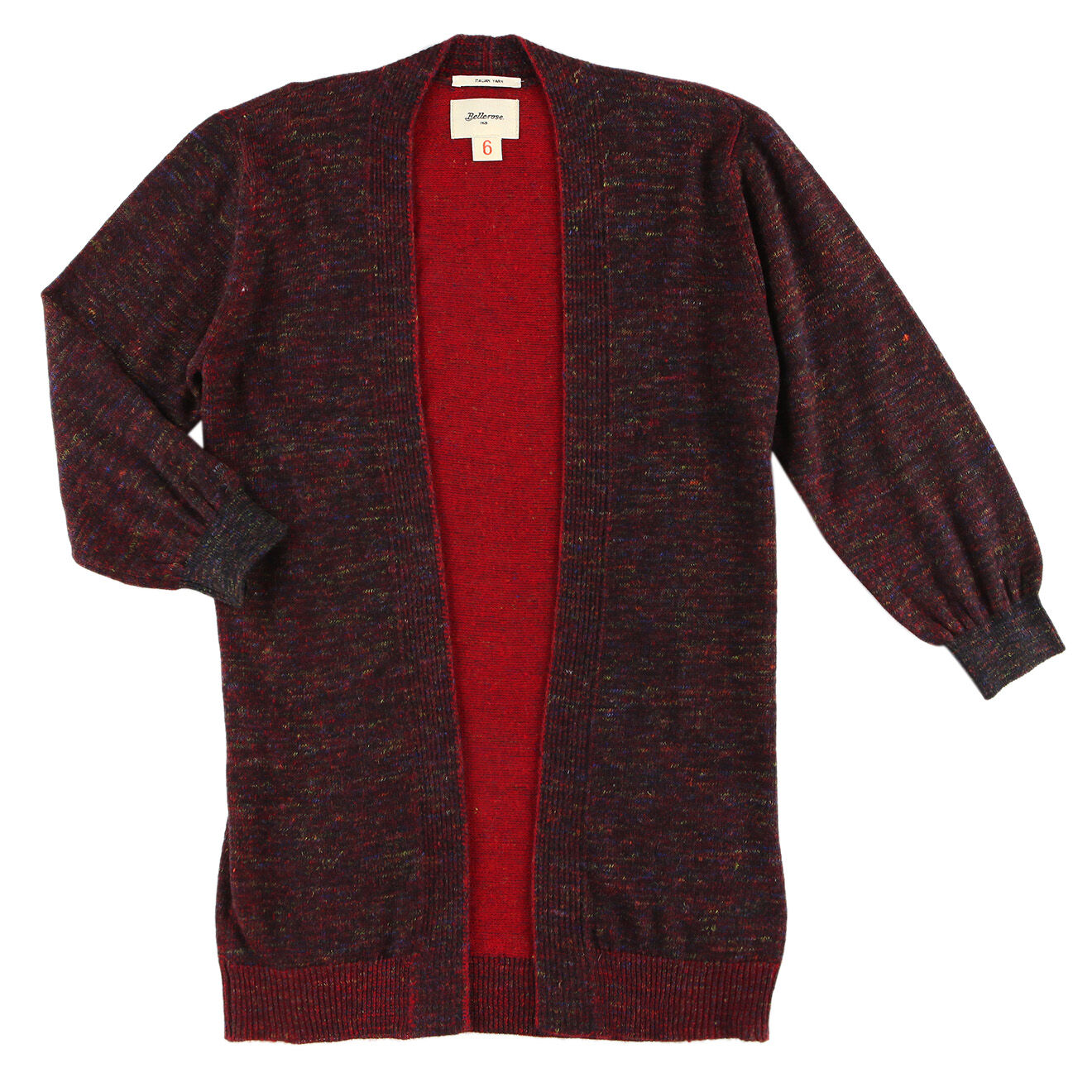 Bellerose Gilet Arras en maille mélangée cerise