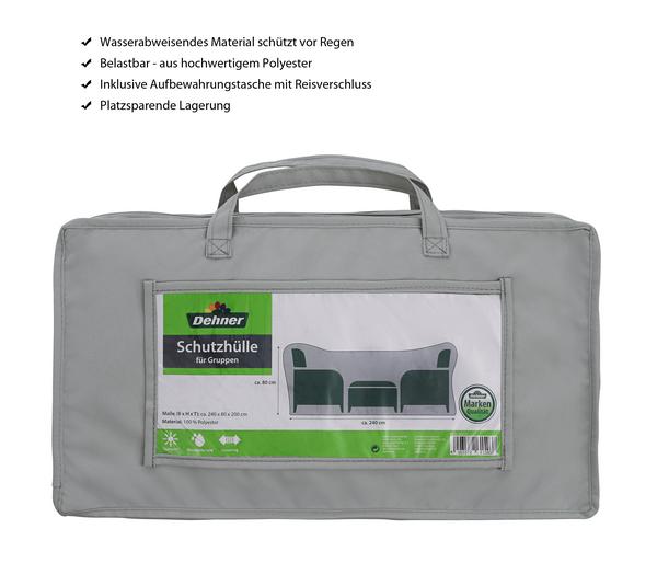 Dehner Abdeckhaube für Sitzgruppen, grau
