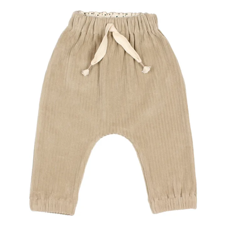 Búho Sarouel Velours Côtelé Coton Bio | Beige