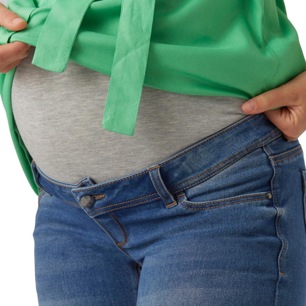 Mamalicious Pantacourt de Grossesse Bleu Femme Mamalicious Rome