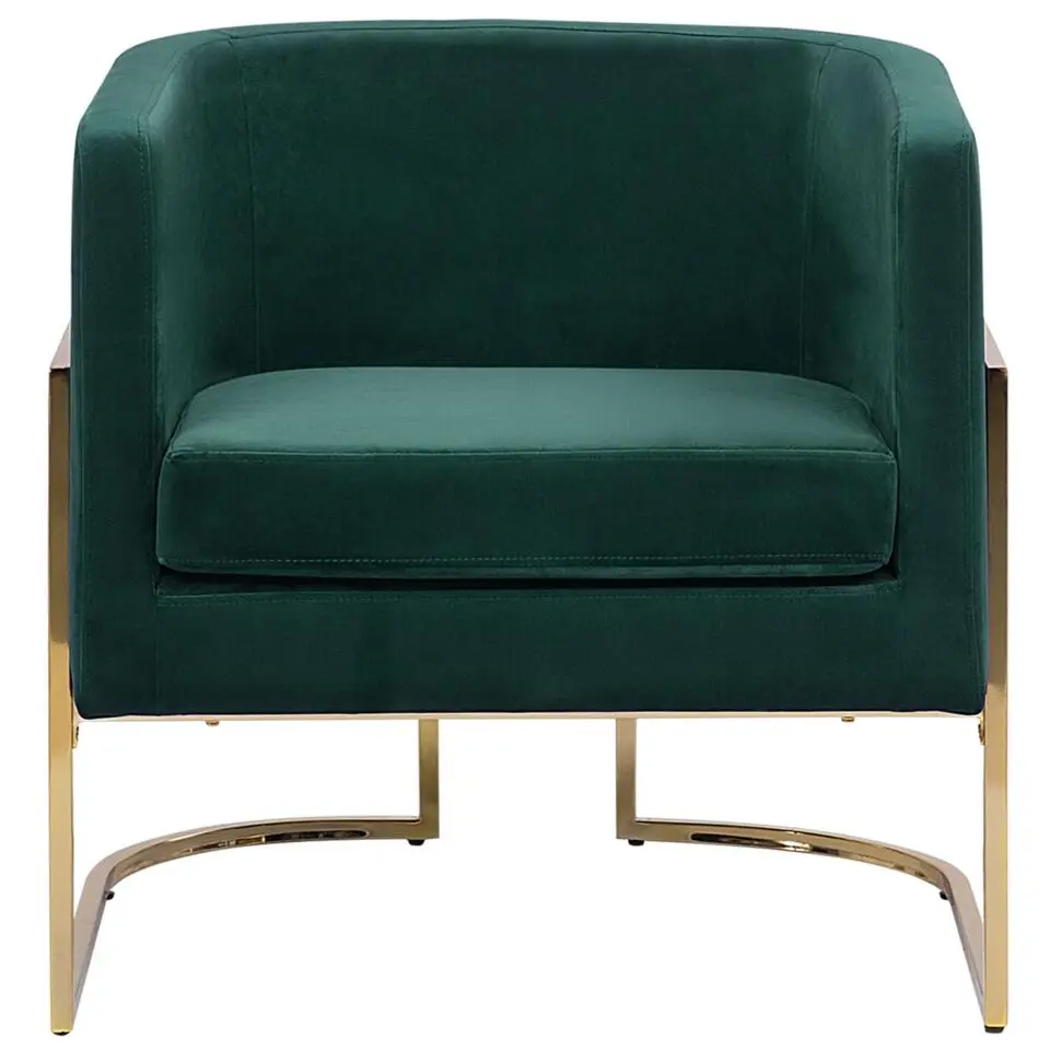 SIRKKA - Fauteuil - Groen - Fluweel