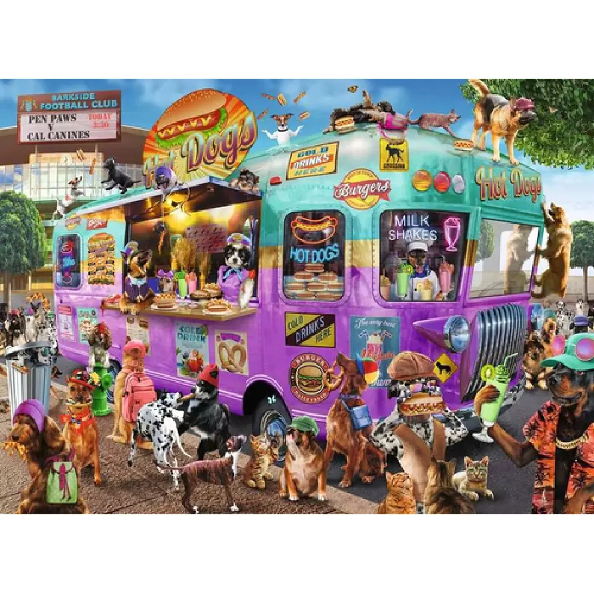 Ravensburger Puzzle 300 pieces XXL - Les chiens branchés