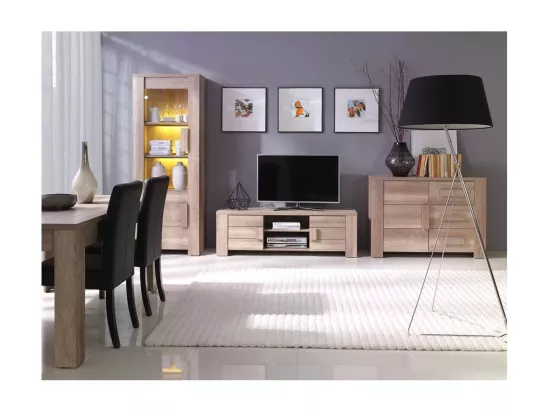 Table non extensible 160 cm - Collection FARRA - chêne clair