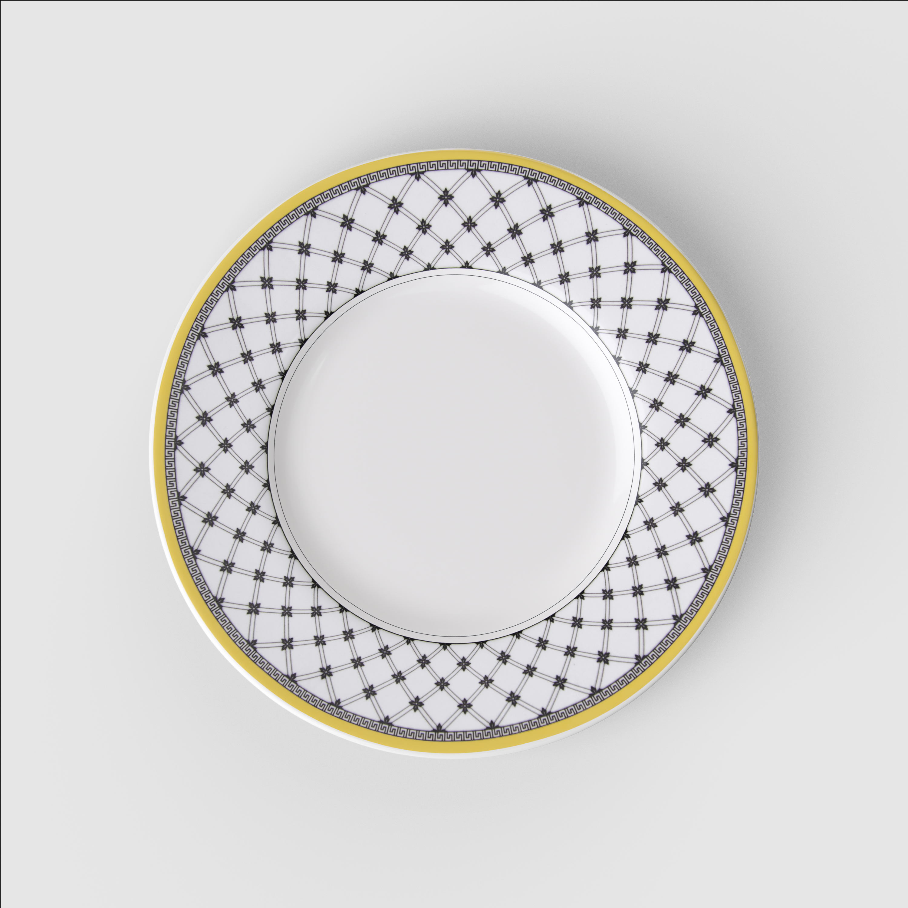 Audun Bread plate Multi-colored, 7.1'', Premium Porcelain