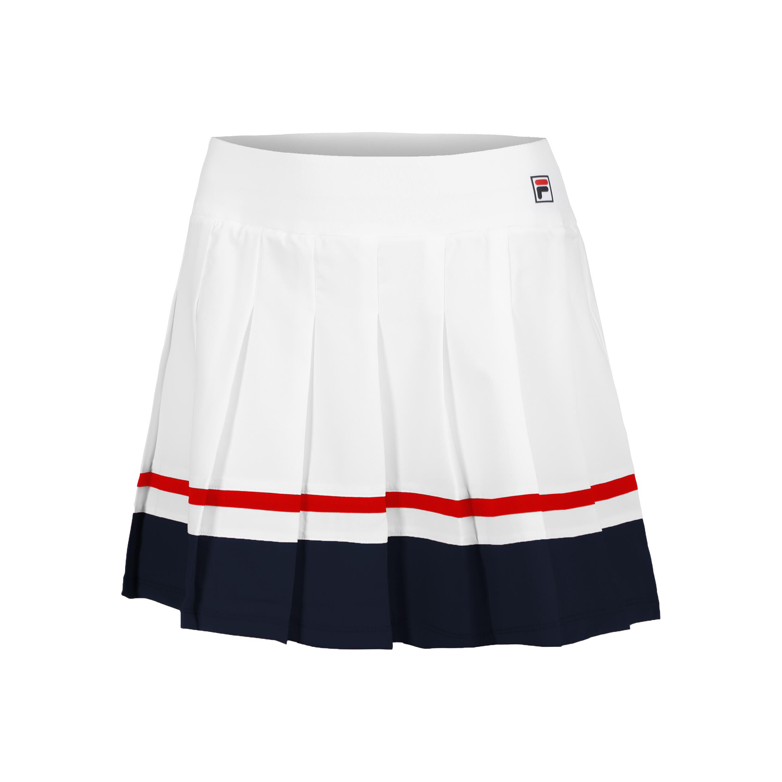 Fila Sabine Jupe Femmes - Blanc , Bleu Foncé