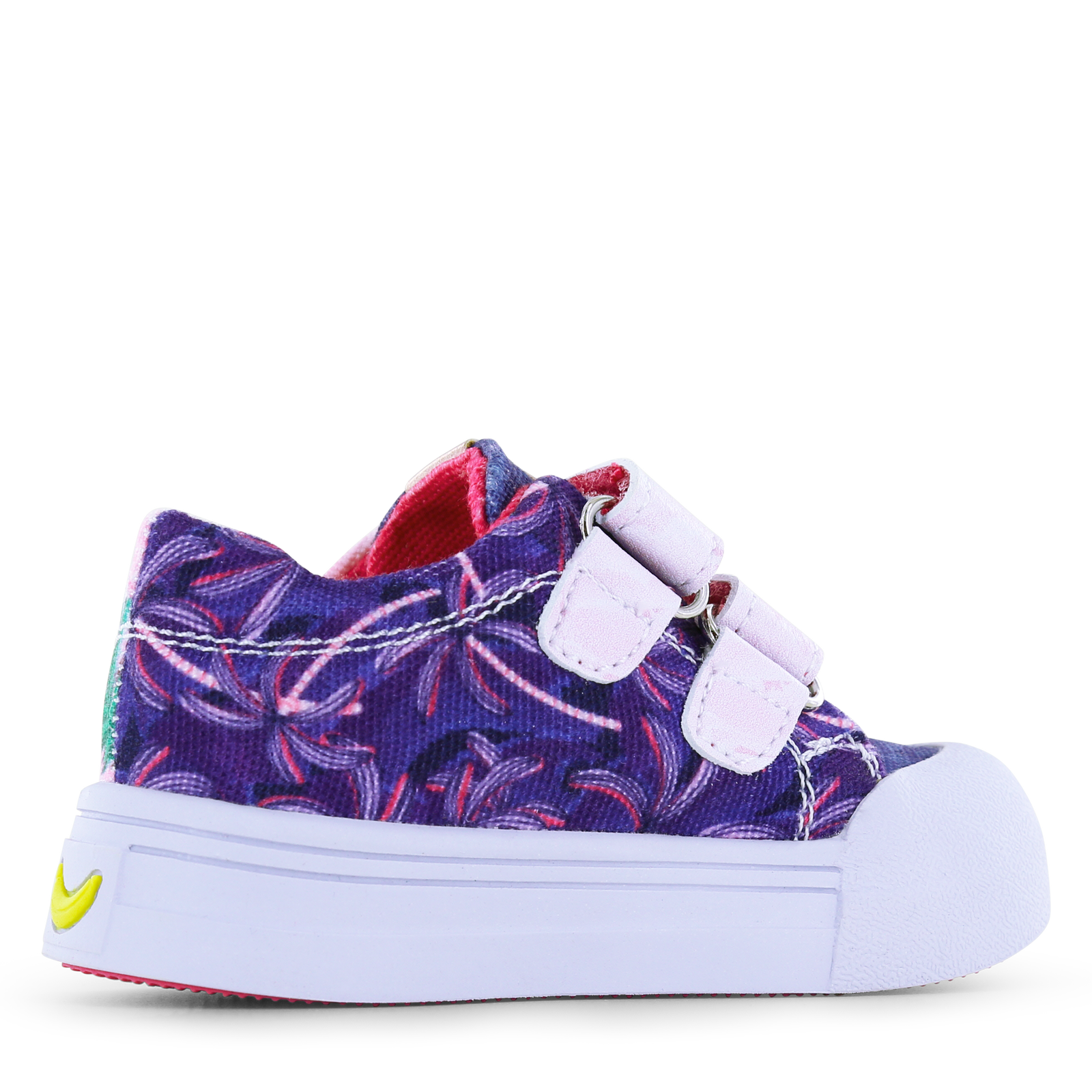 Go Bananas sneaker klittenband - Swan Canvas | Meisjes schoenen