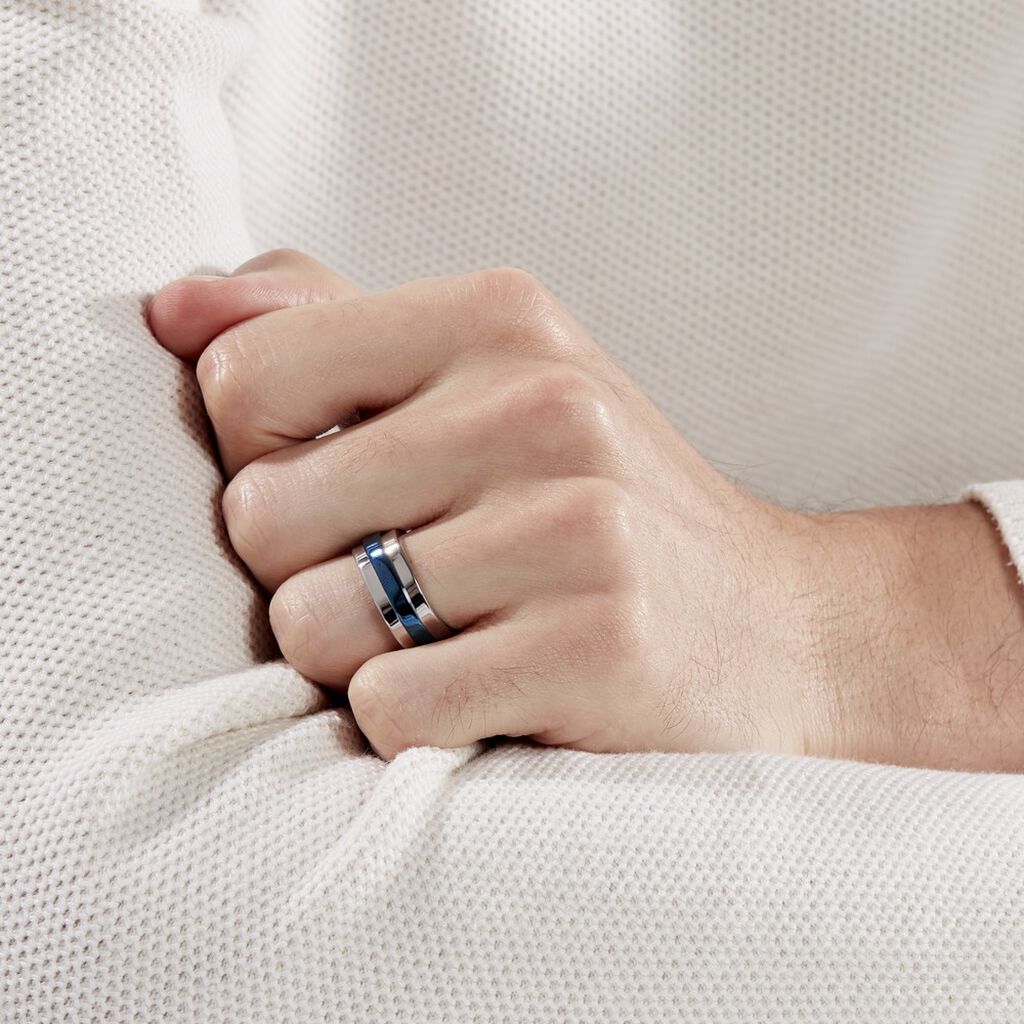 Bague Ioann Acier Bicolore