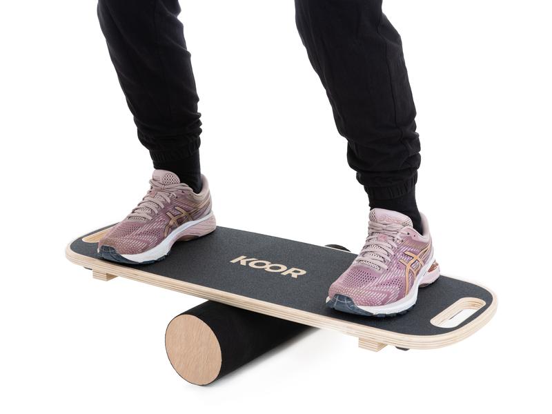 KOOR Balance Board mit Rolle Board für Gleichgewichts- und Koordinationstraining