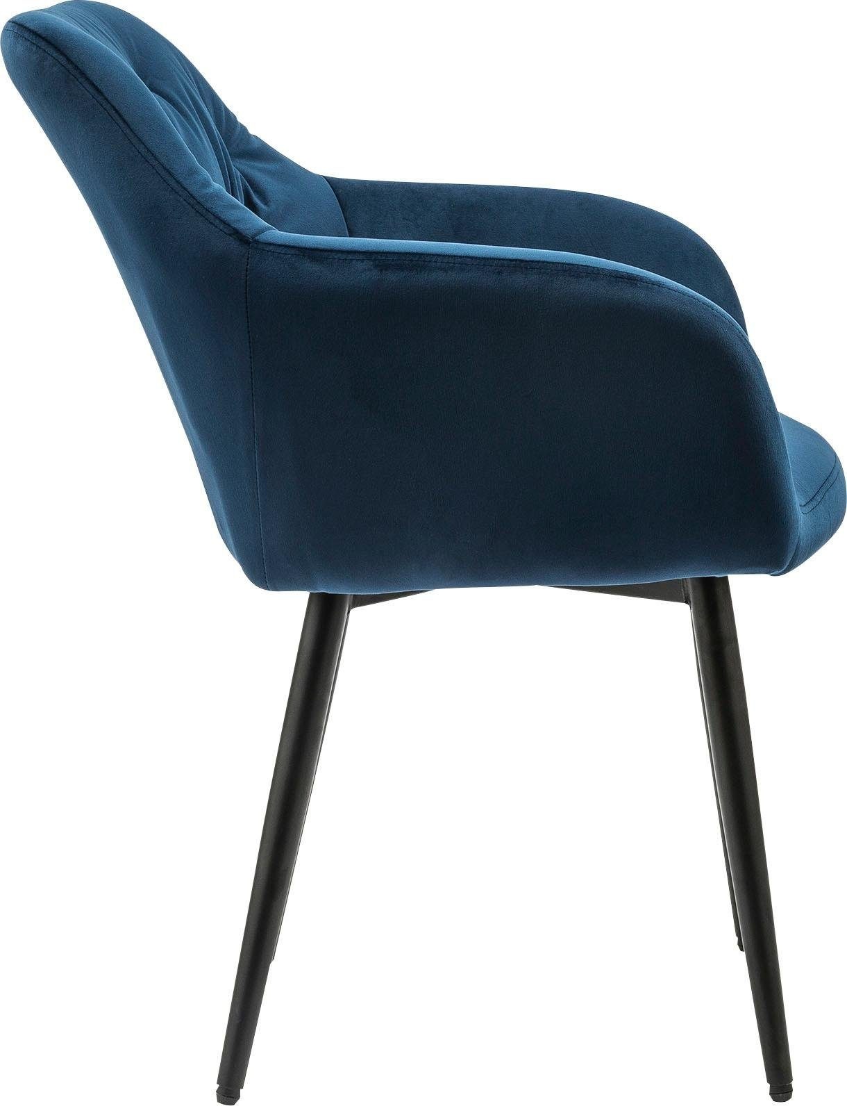 SalesFever Esszimmerstuhl »Coventry Komfortabler Polstertuhl im eleganten Stil« () Stilvoll mit eleganter Knopfheftung