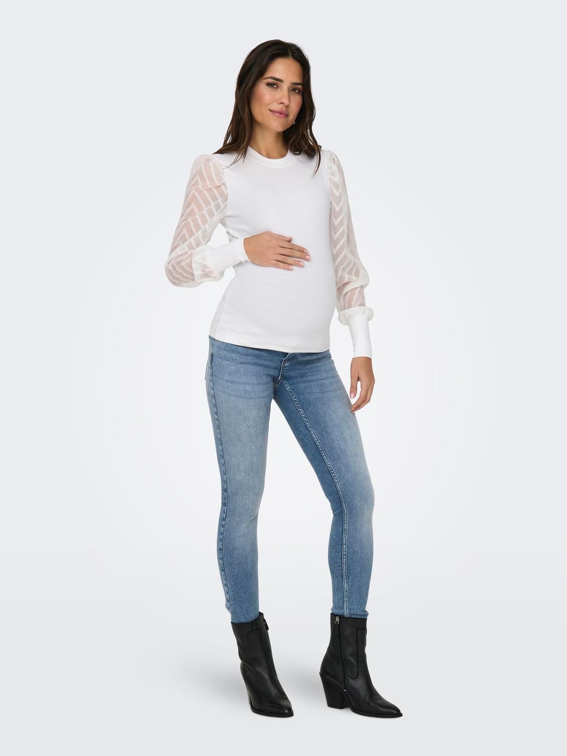 OLMBELLY Skinny Fit Jeans Light Blue Denim