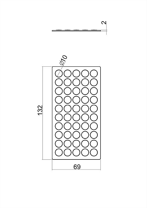 Protection adhésive pour caisson de cuisine GoodHome, 100 pièces