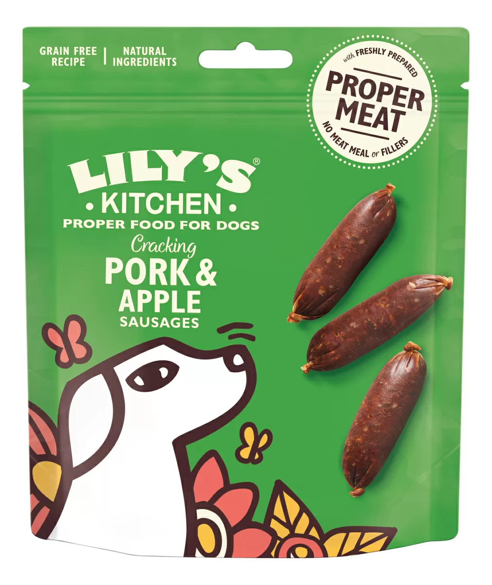 Lily´s Kitchen Cracking Pork & Apple Sausages for Dogs - 70g.
