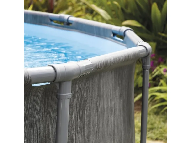 Intex Greywood Prism Frame Premium Pool Sæt, 24.311L, 549x122 cm