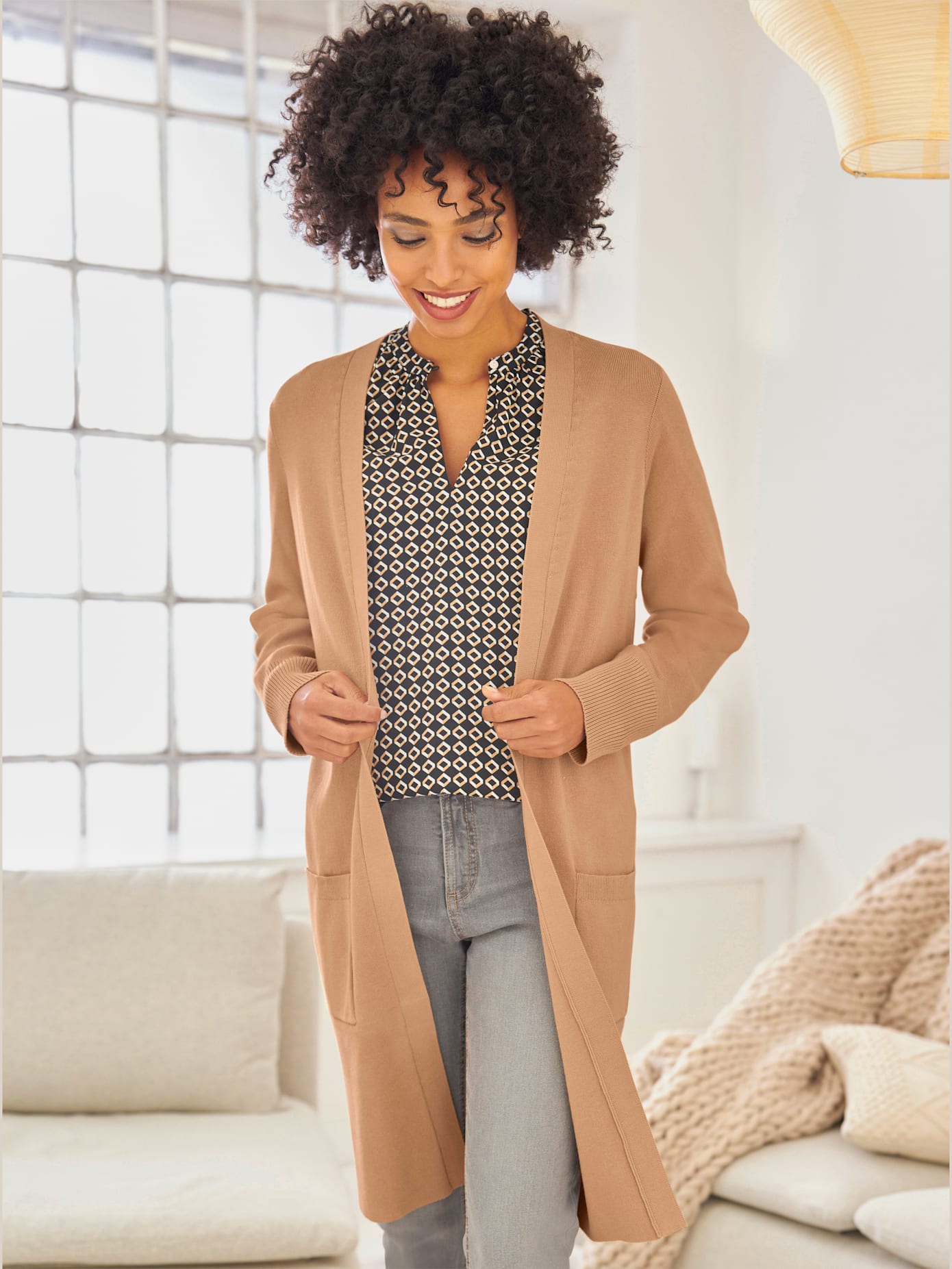 Manteau en tricot 70% viscose