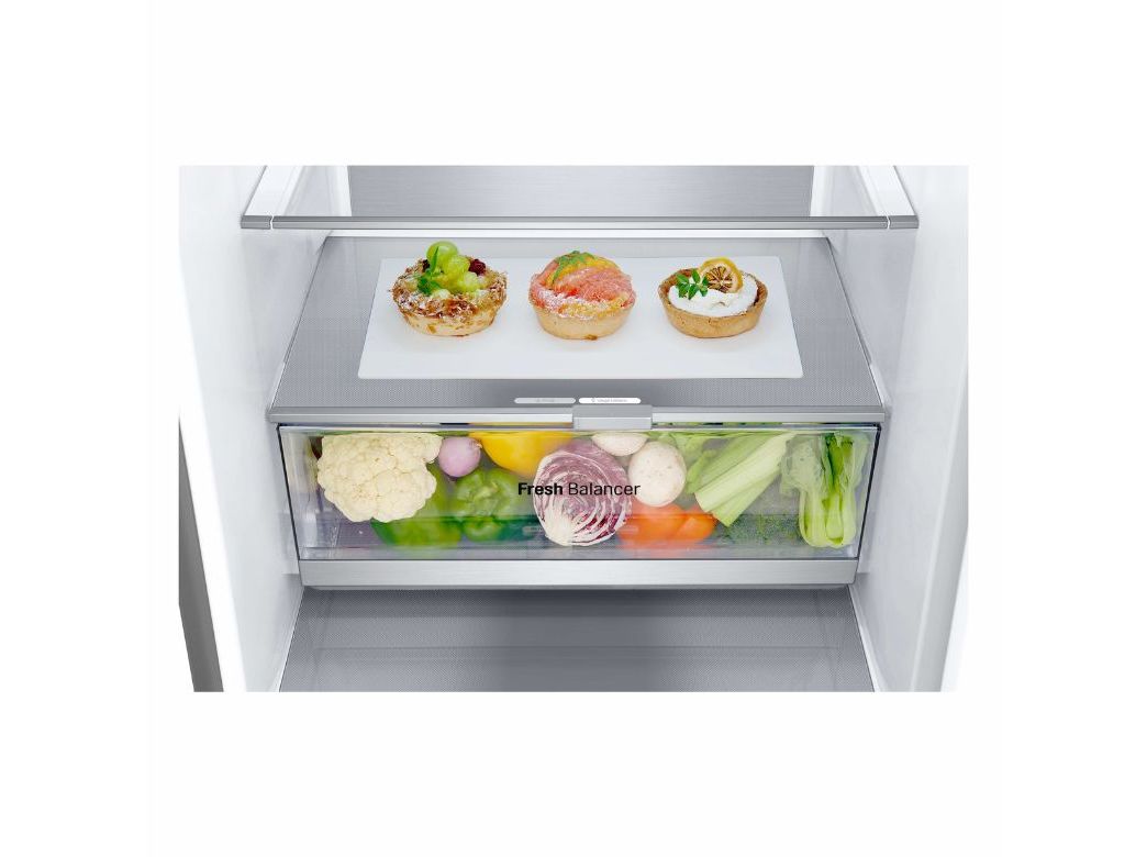 FRIGORÍFICO COMBINADO LG GBV7180CPY NO FROST C 186CM 344L CINZENTO