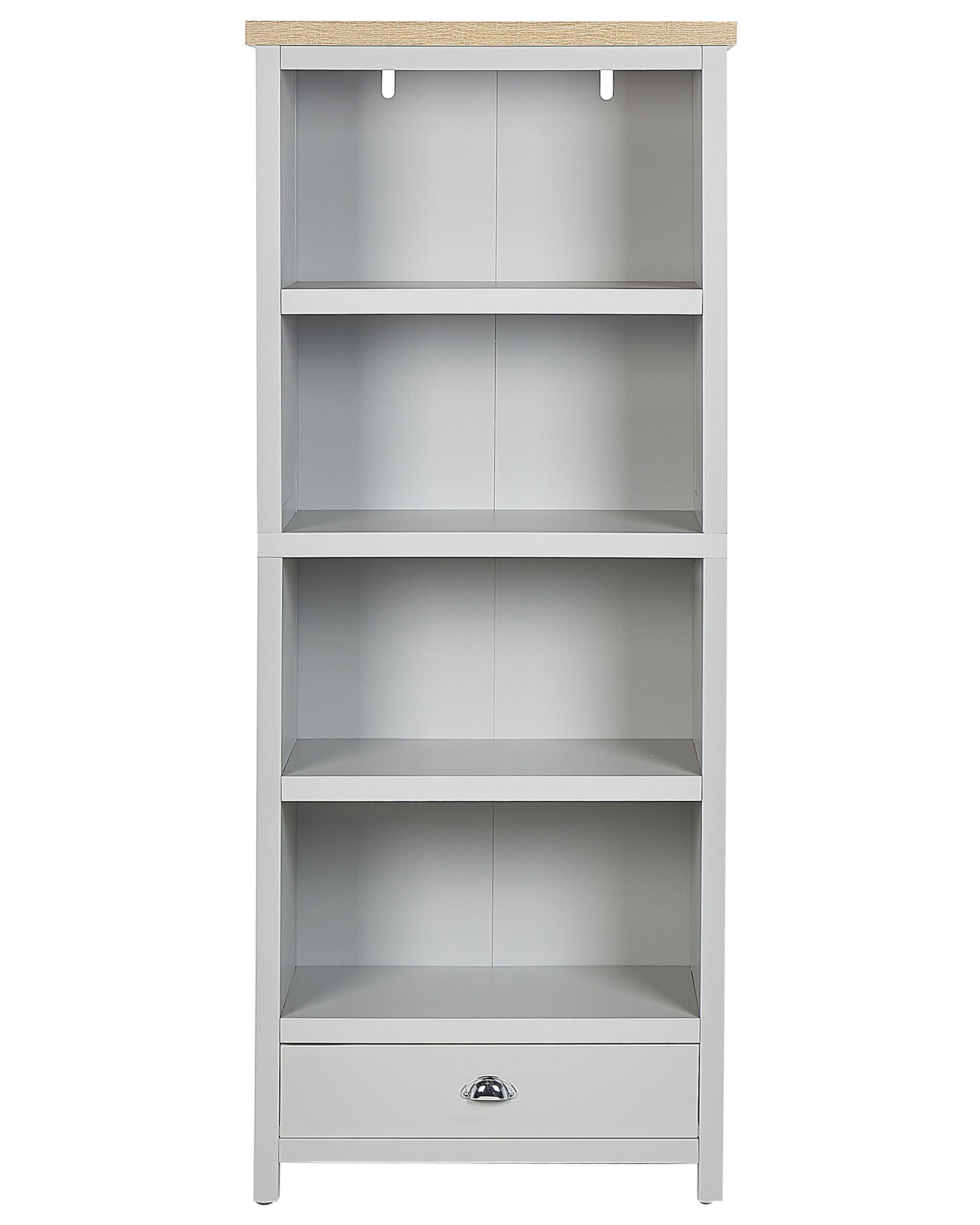 Boekenkast met 4 planken CLIO 180 cm Lichtgrijs