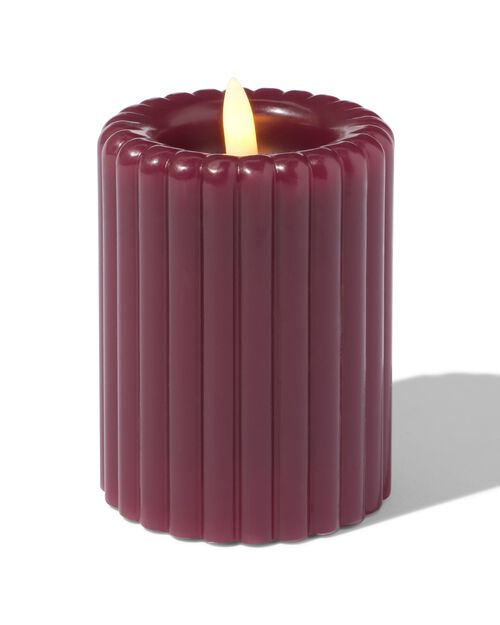 bougie LED bordeaux