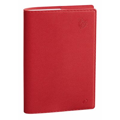 Agenda Equology President avec répertoire - 1 semaine sur 2 pages - 21 x 27 cm - rouge cerise - Quo Vadis