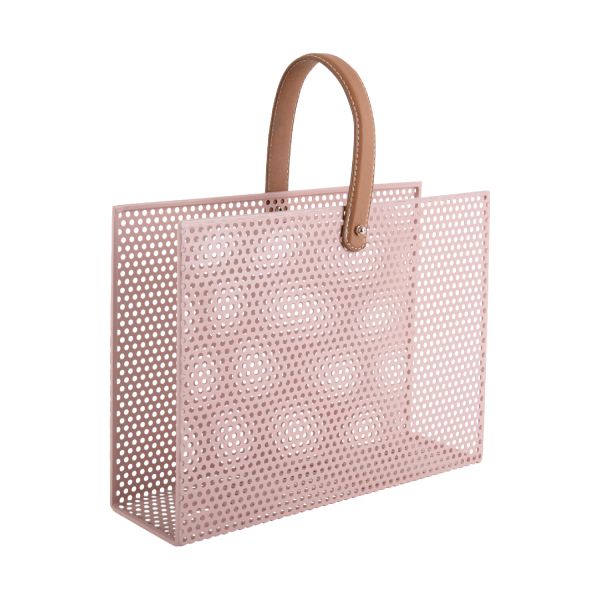 Present Time Perky Mesh Tijdschriftenrek - Light Pink