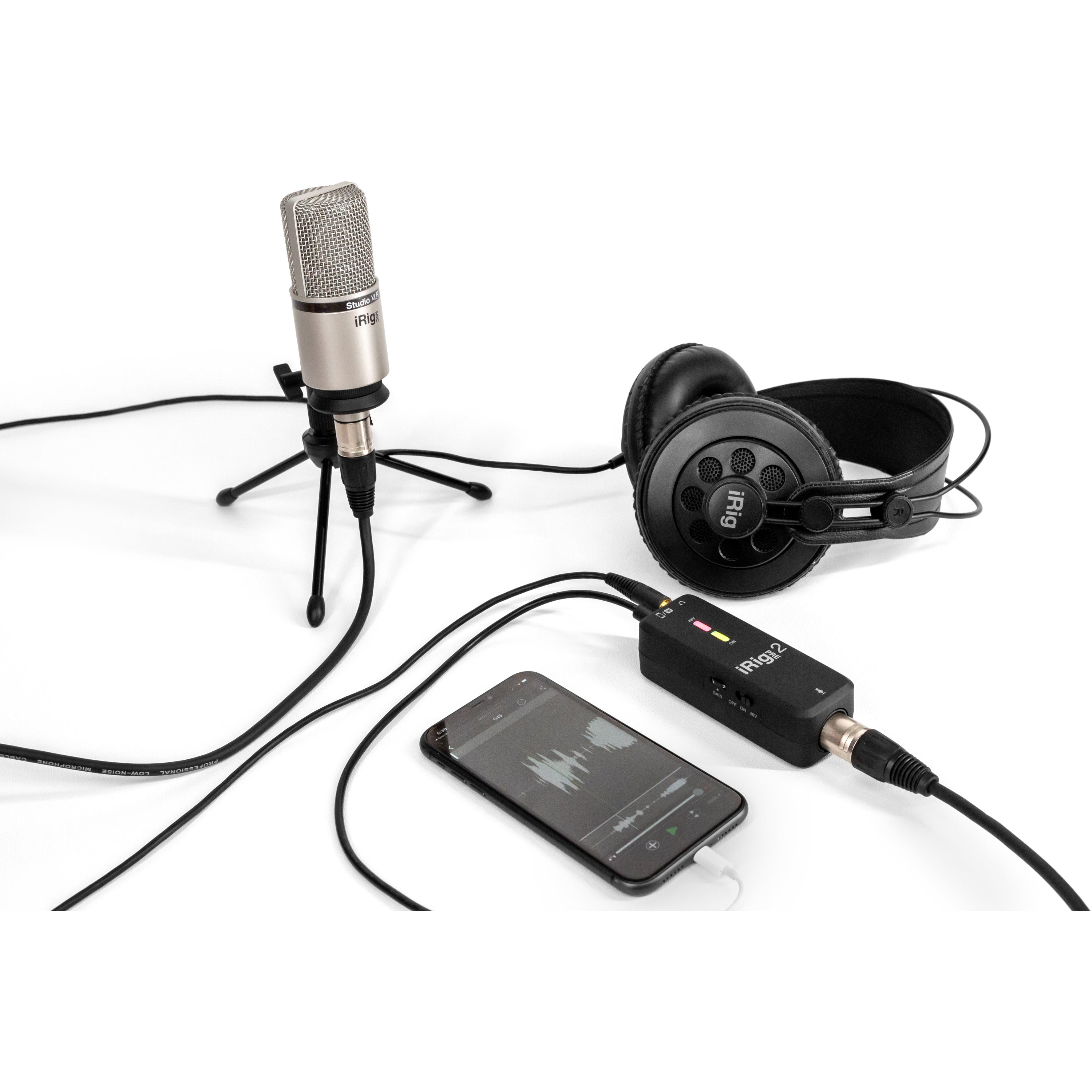 IK Multimedia iRig Pre 2 microfoon interface/preamp voor iOS en Android