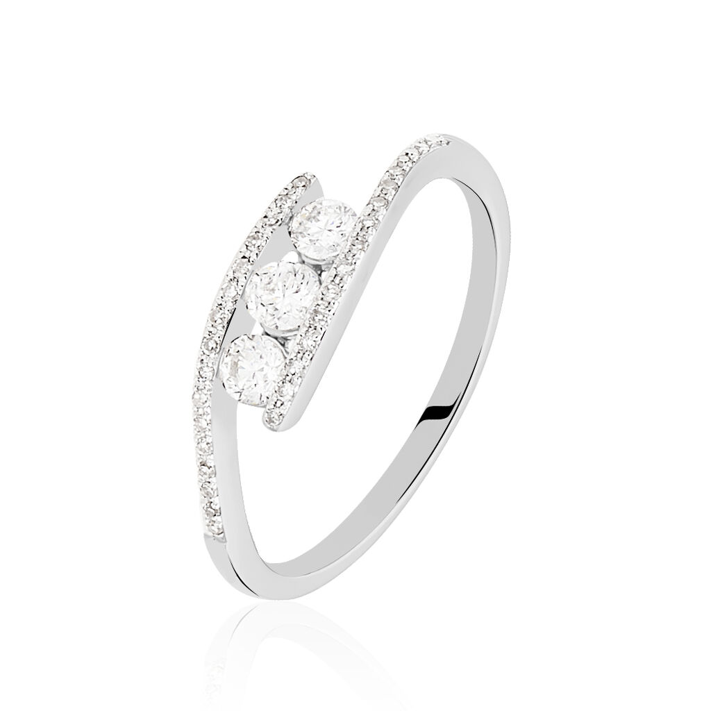 Bague Eternite Or Blanc Diamant