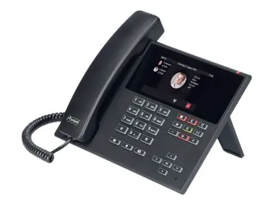 Auerswald COMfortel D-400 - VoIP-telefon med opkalds-ID/opkald venter - 3-vejs opkaldskapacitet - SIP, RTP, SRTP, SIPS - 6 linier - sort