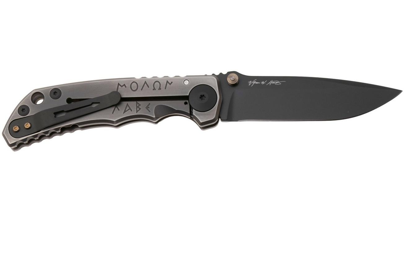 Spartan Blades Harsey Folder Spartan Battle USSF5SBAT, PVD MagnaCut, Dark Earth Titanium, Bronze Hardware zakmes
