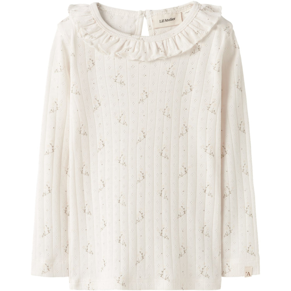 Køb Lil'Atelier Coconut Milk Flower Nmfrachello Ria Ls Slim Top Lil
