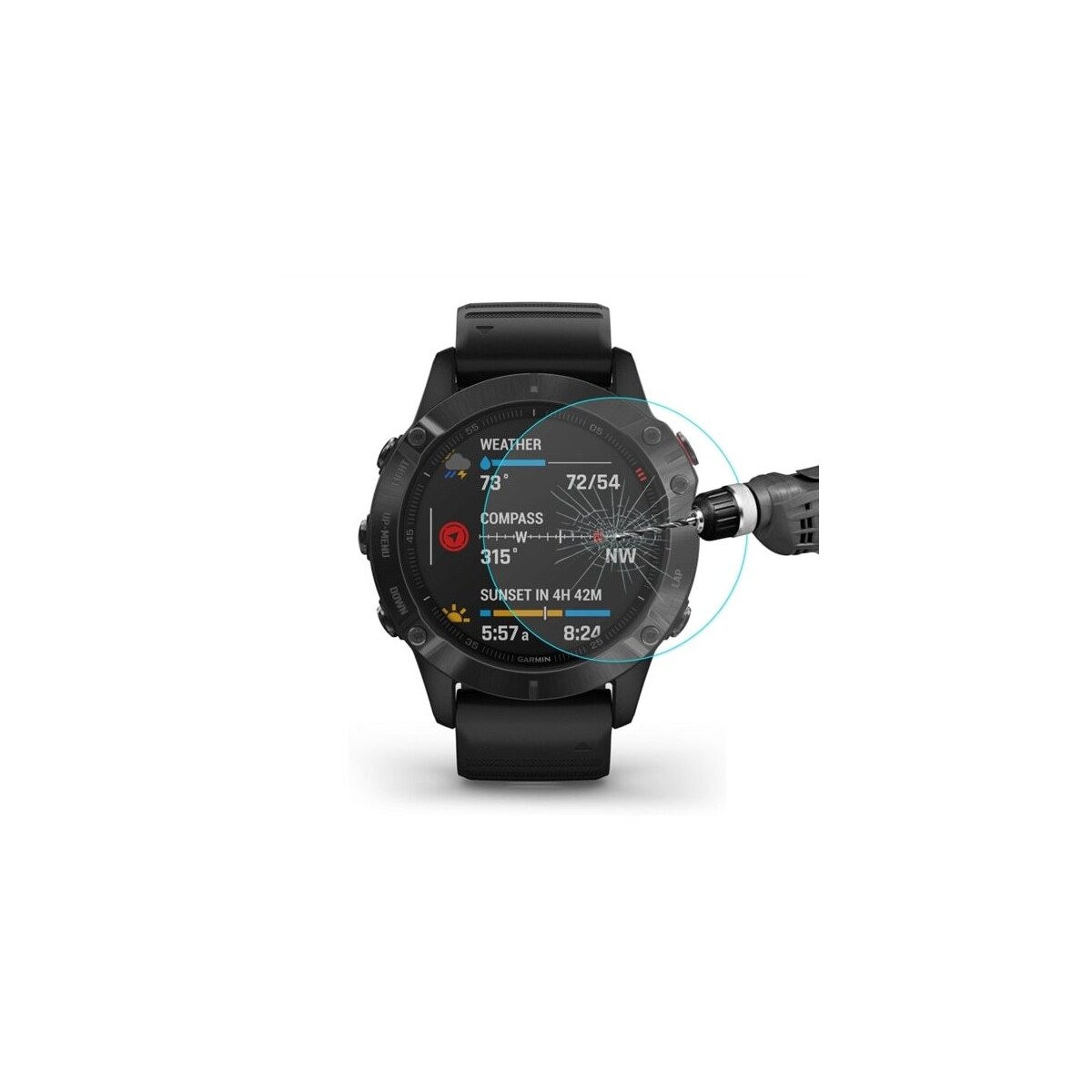 Beskyttelseglass til Fenix 6/6 Pro/6 Sapphire