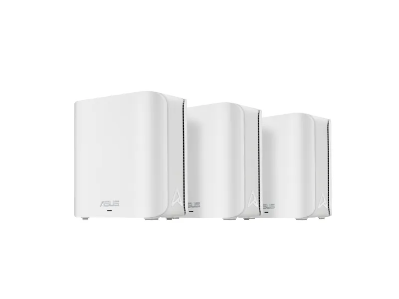 ASUS ZenWiFi BD4 - Wi-Fi-system - (3 routere) - op til 6500 sq.ft - mesh 1GbE, Wi-Fi 7, 2.5GbE, 5GbE Dual Band