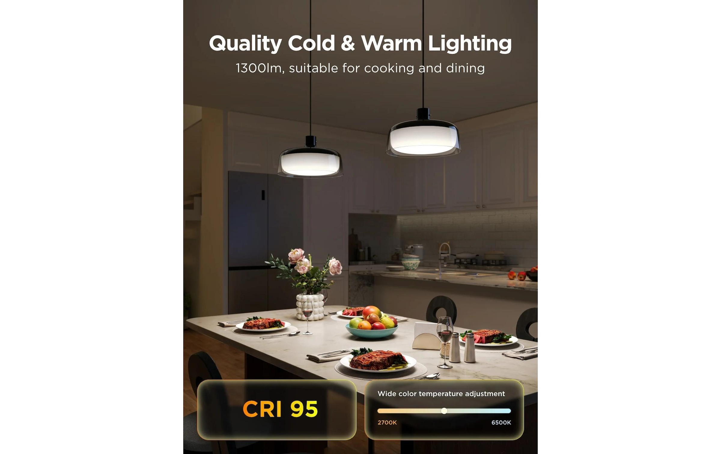 Govee Pendelleuchte »30 x 30 x 17,1 cm« 1 Stk. RGB Steuerung per App, Sprache (Alexa, Google, Matter)