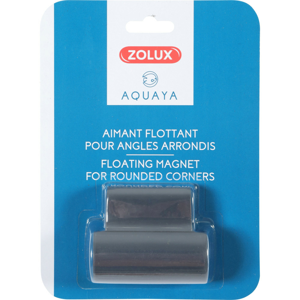Aimant flottant 6.5 x 5 x épaisseur 2.5 cm pour angle d'aquarium