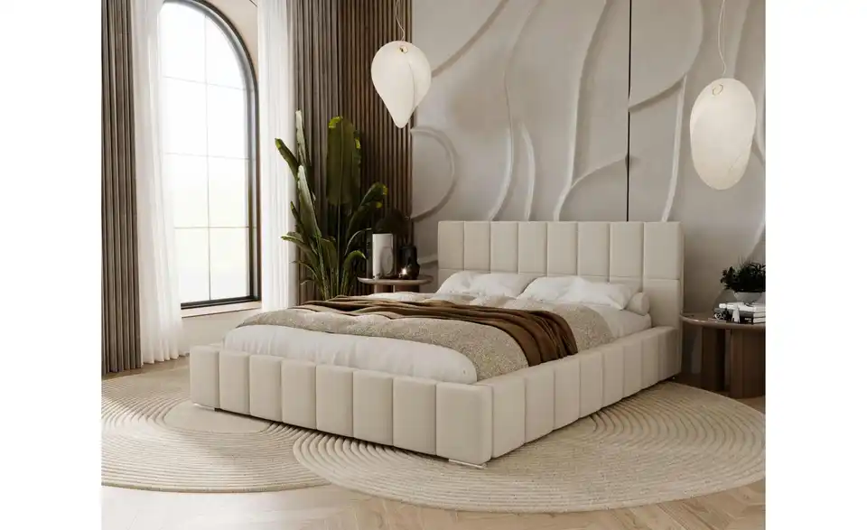 Polsterbett Alma 120x200 cm Beige