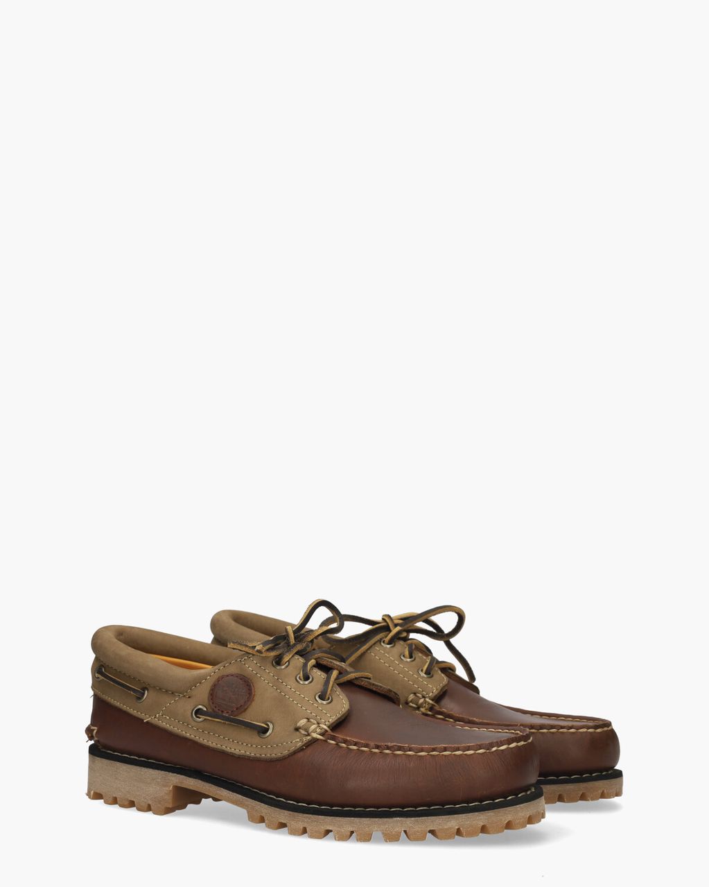 Timberland Authentics 3-Eye Classic Lug Boat Shoe Roodbruin Heren Veterschoenen