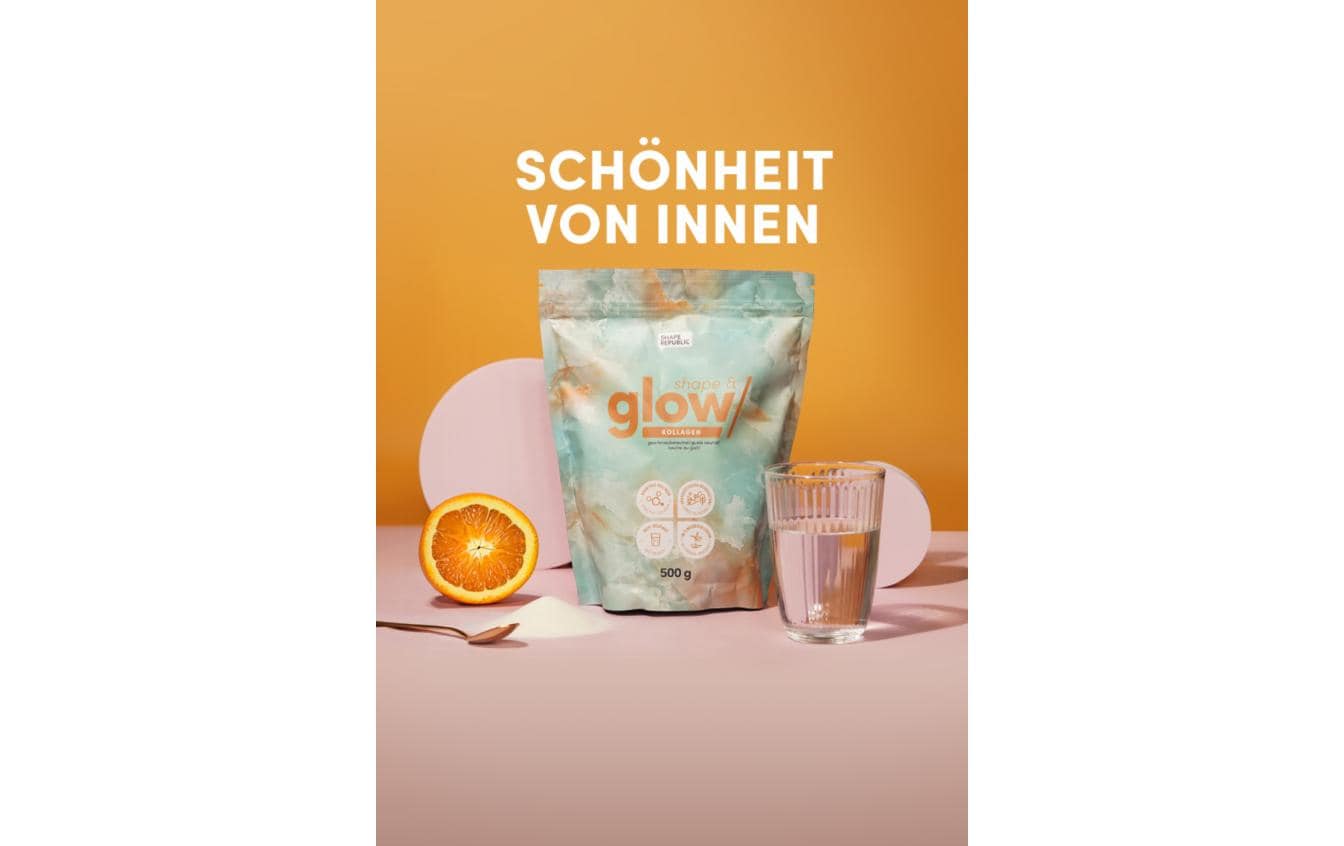 Shape & Glow Kollagenpulver 500 gKollagen-Pulver für Haut und Haare