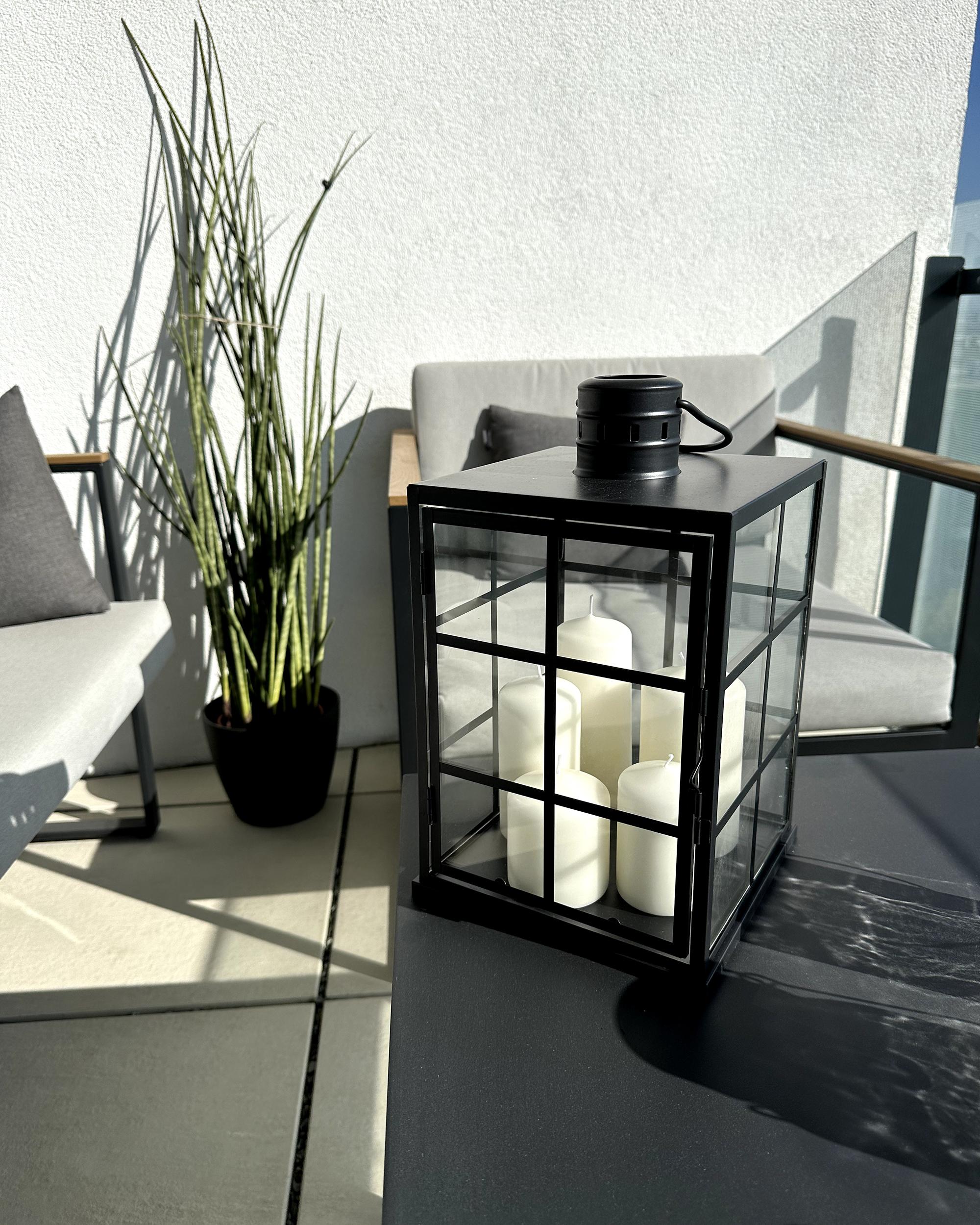 Lantaarn BINTAN Metaal 33 cm Zwart