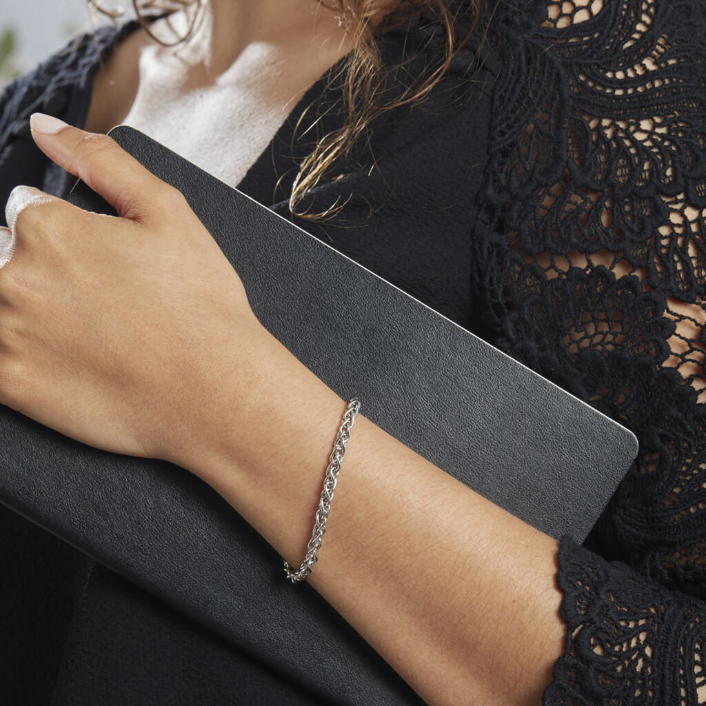 Bracelet Argent Blanc Savanne