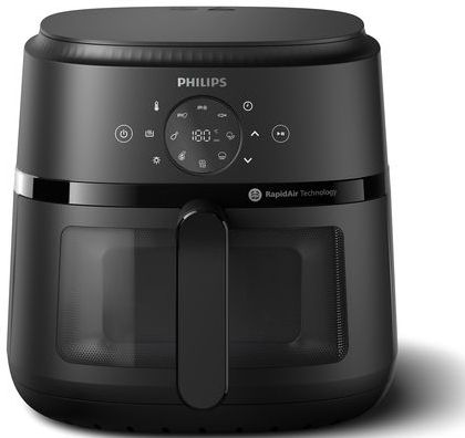 Philips 2000 Series Airfryer NA230/00 - Kookvenster - 6.2 L - Zwart