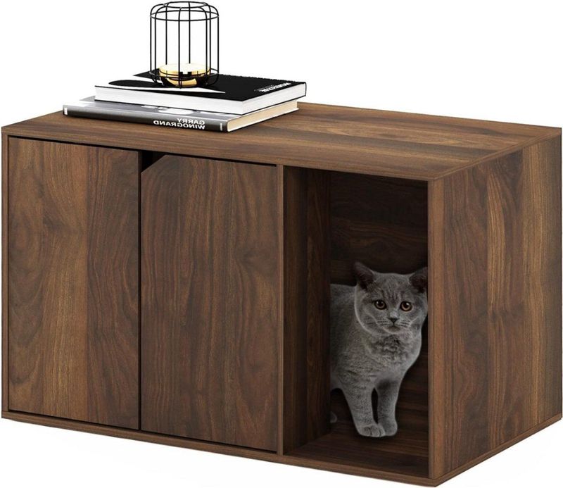 Kattenbak Kast - Kattenkast - Witte Meubeloplossing - Ombouw
