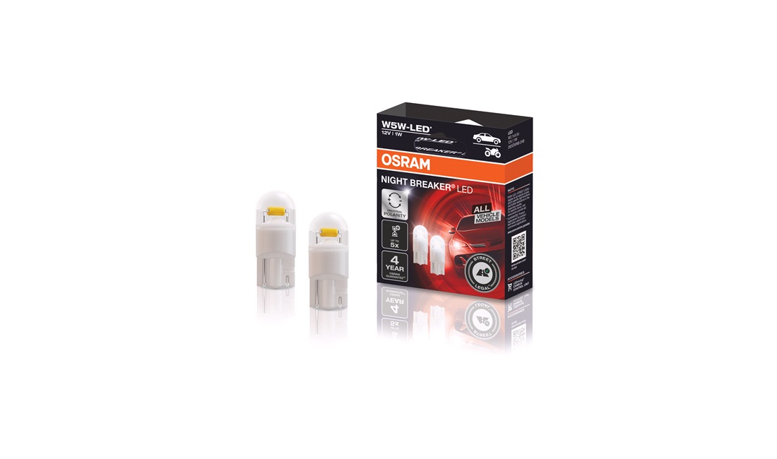Pæresæt W5W Night Breaker LED - Osram