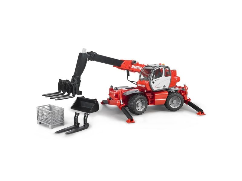 Bruder Spielwaren Baustellenfahrzeug Manitou Teleskoplader Universal-Teleskopstapler von Bruder
