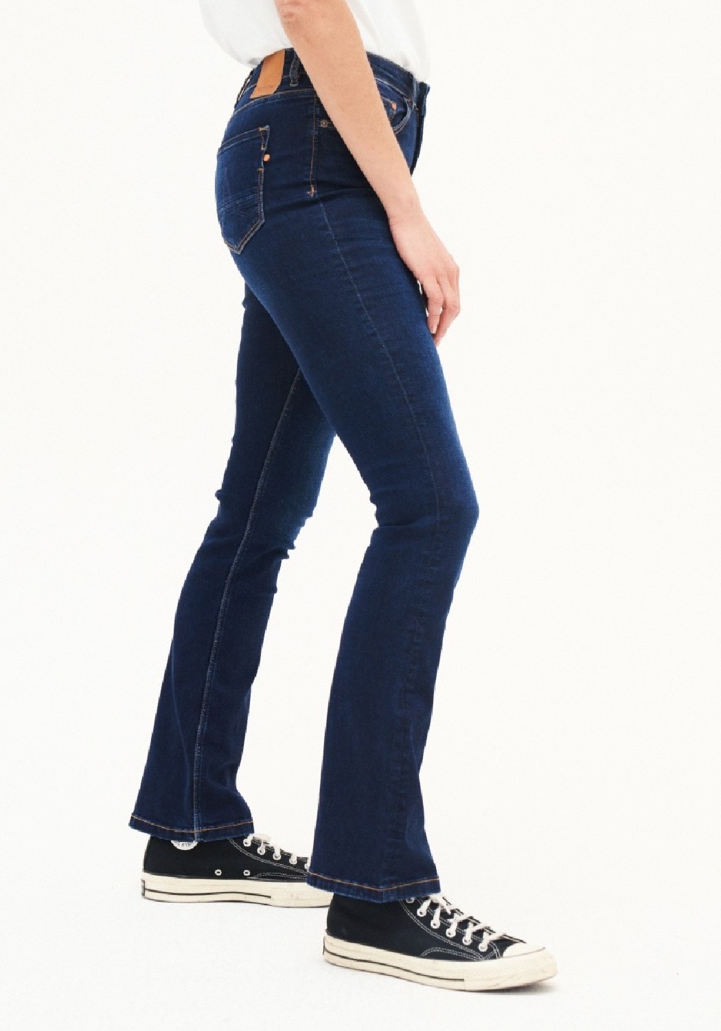Kuyichi Damen-Jeans Amy Bootcut Herbal Blue Deep Blue