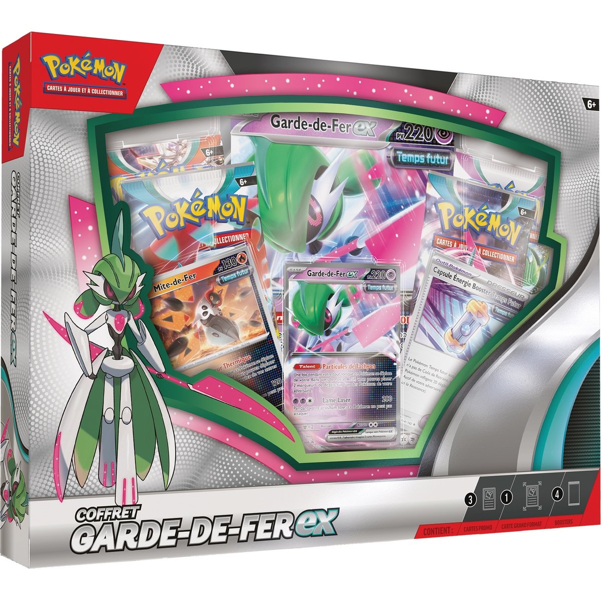 Coffret Pokemon boosters Garde-de-Fer-ex ou Rugit-Lune-ex