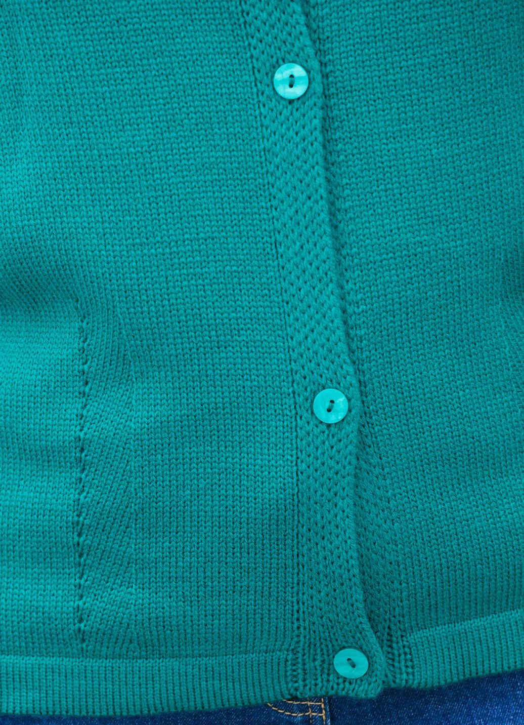 Strickjacke mit Raffungen