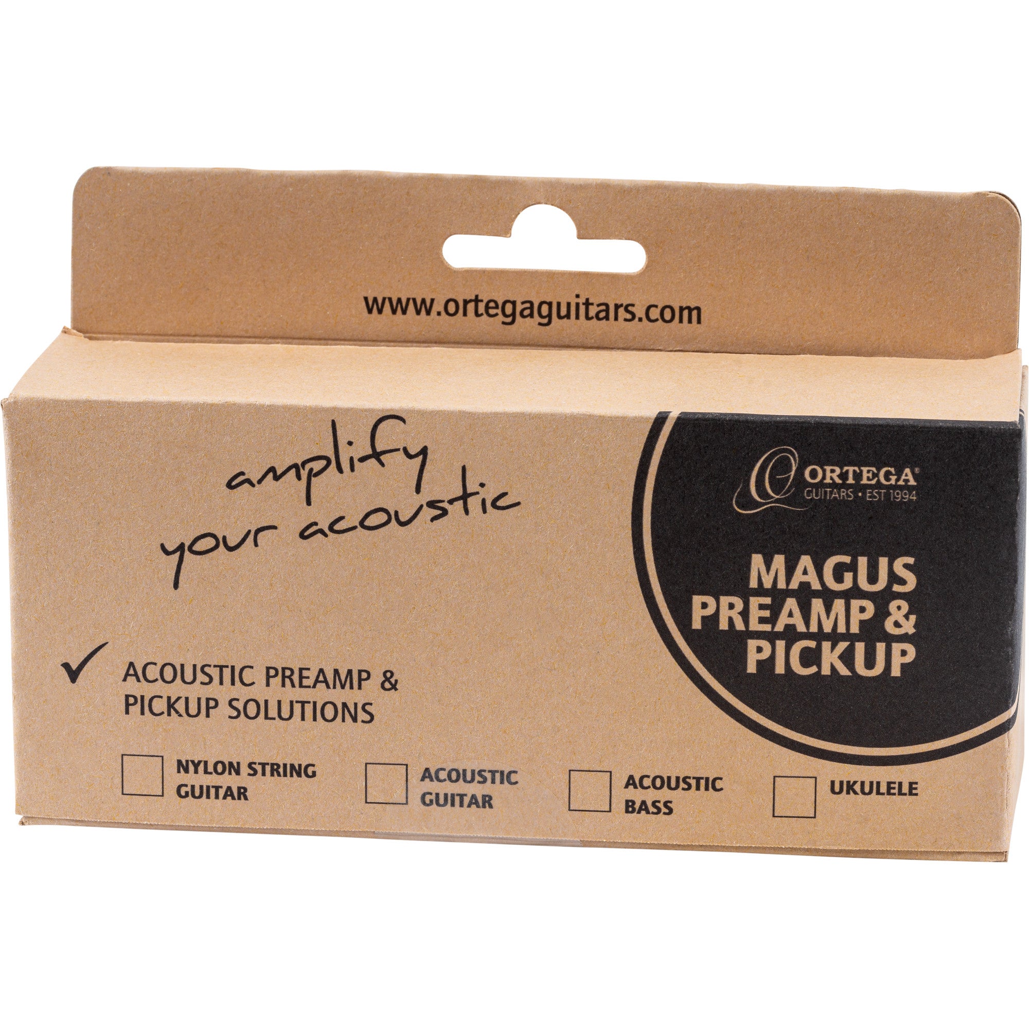 Ortega MAGUSFLY/U Rechargeable Ukulele Preamp System Fly ukelele voorversterker