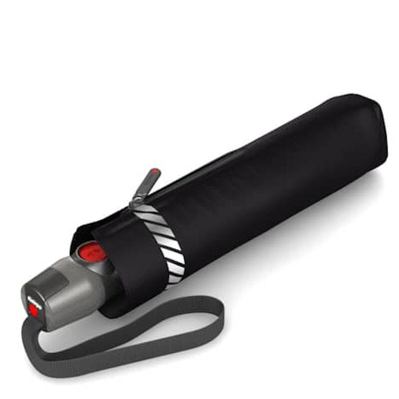 Knirps T200 Comfortabele Auto Open-Dicht Paraplu Black Reflective