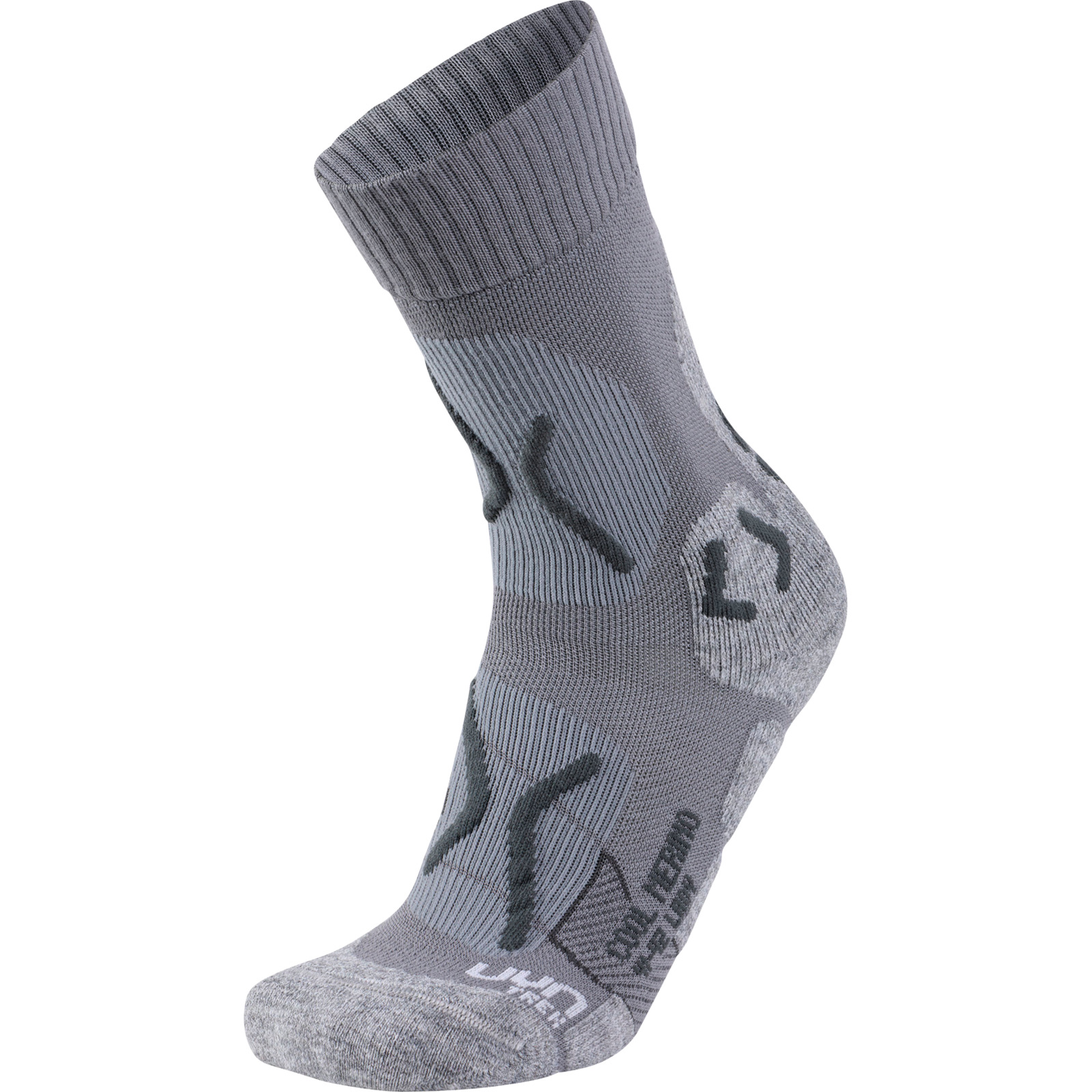 UYN Damen-Trekkingsocken cool merino 35-36, hellgrau