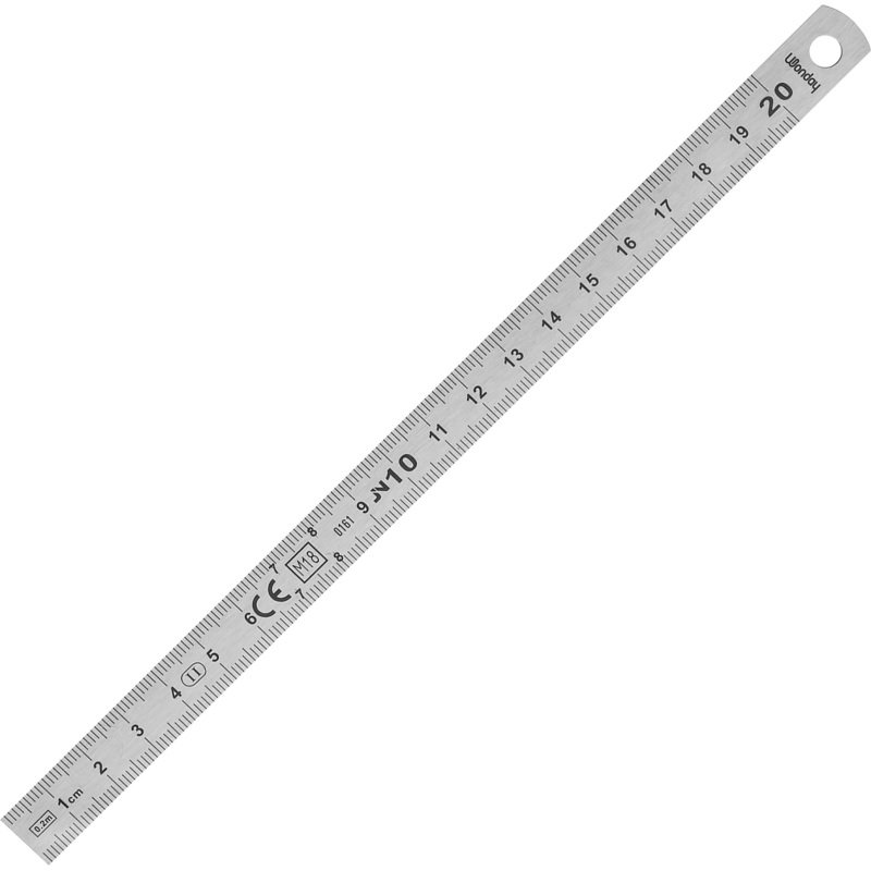 Réglet 2 faces inox fléxible Wonday 20 cm